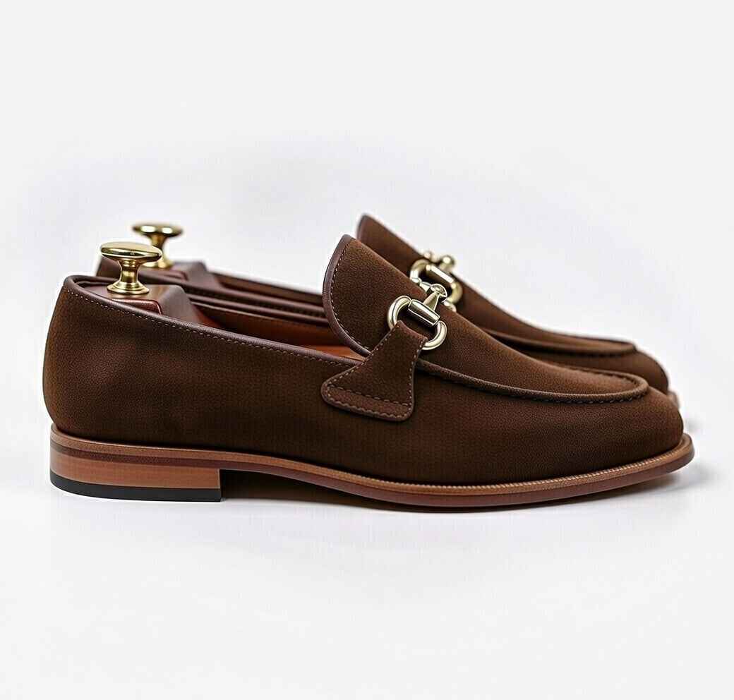 AS - Saubow'Men’s Brown Suede  Loafers