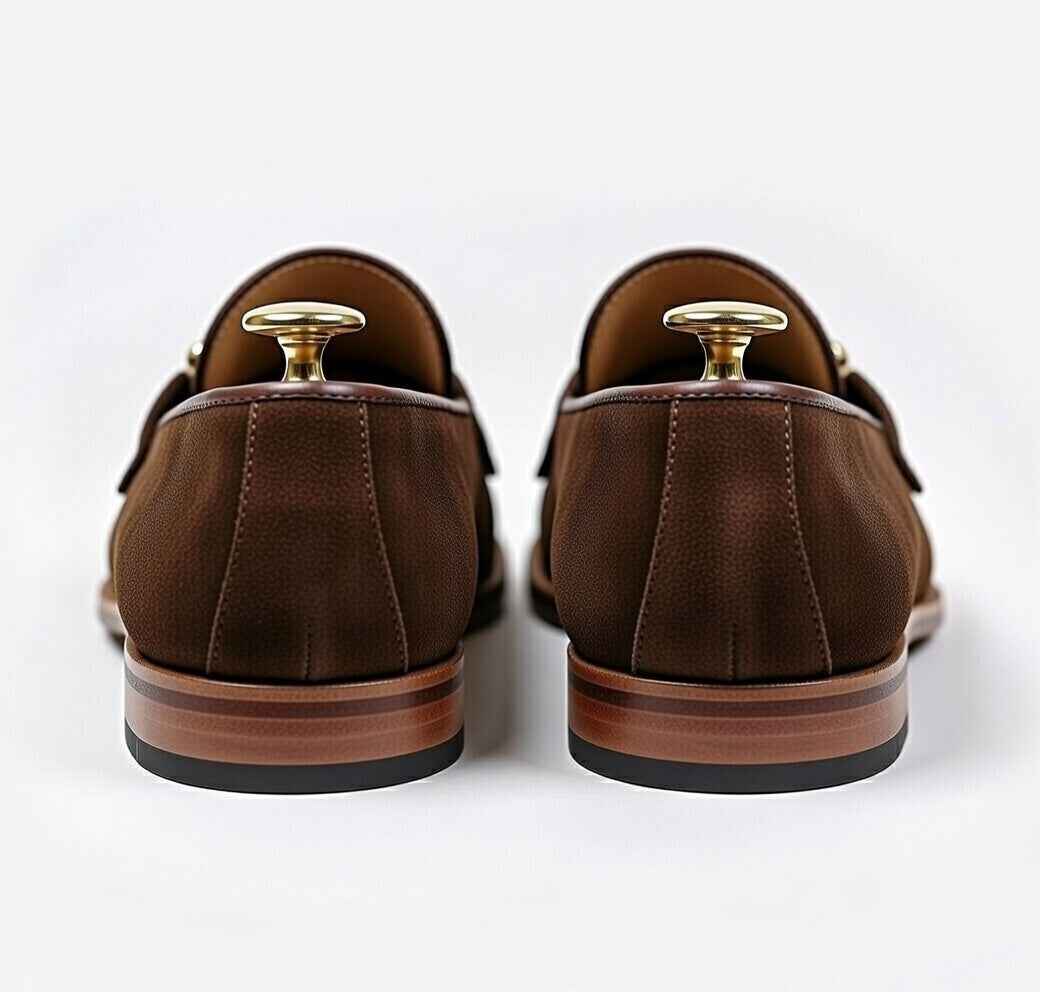 AS - Saubow'Men’s Brown Suede  Loafers