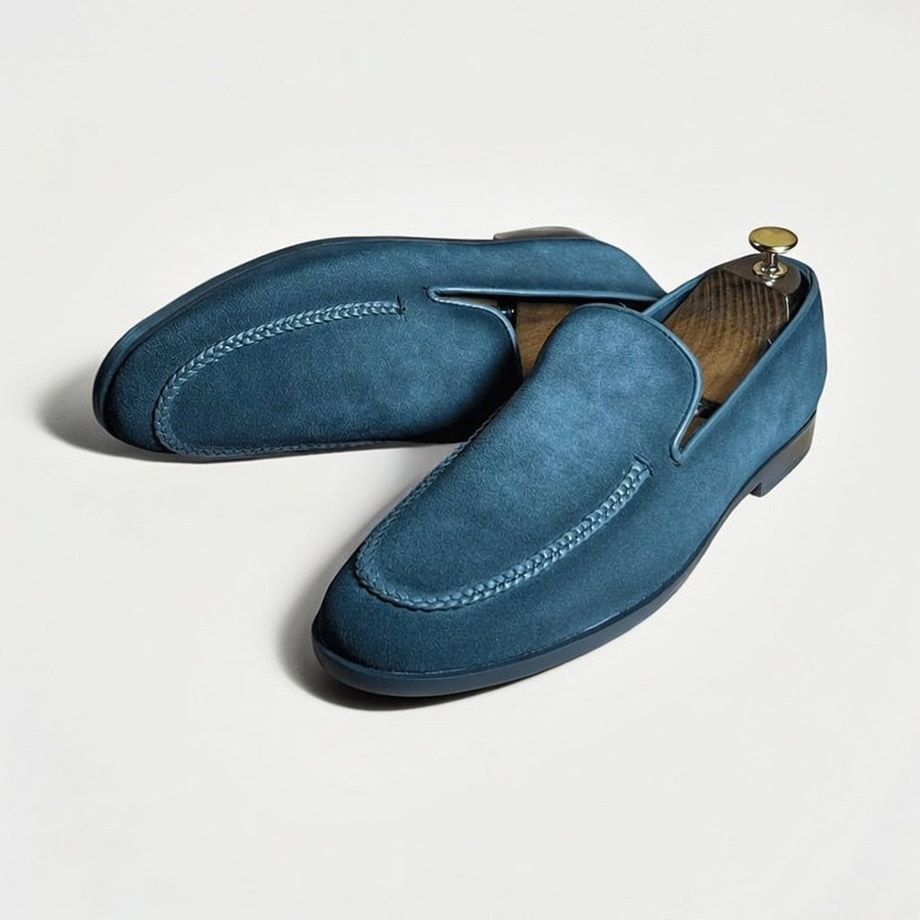 AS - Luxe Suede"Men's Navy Blue Suede Loafers