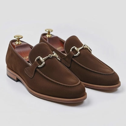 AS - Saubow'Men’s Brown Suede  Loafers