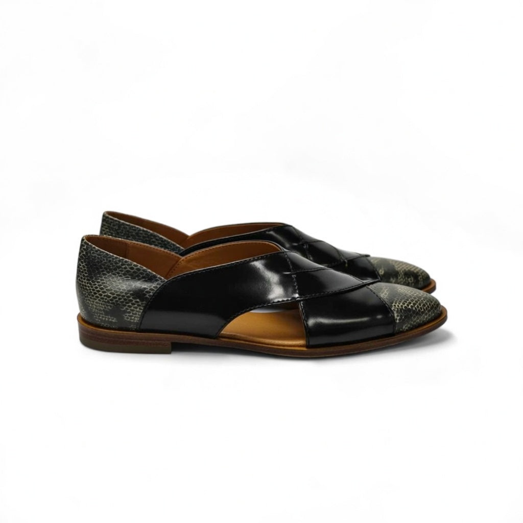 AS - Akam"Men’s Black Calf Leather Slip-On