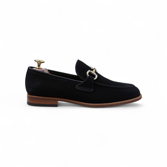 AS - Saubak'Men’s Black Suede Premium Formal Loafers