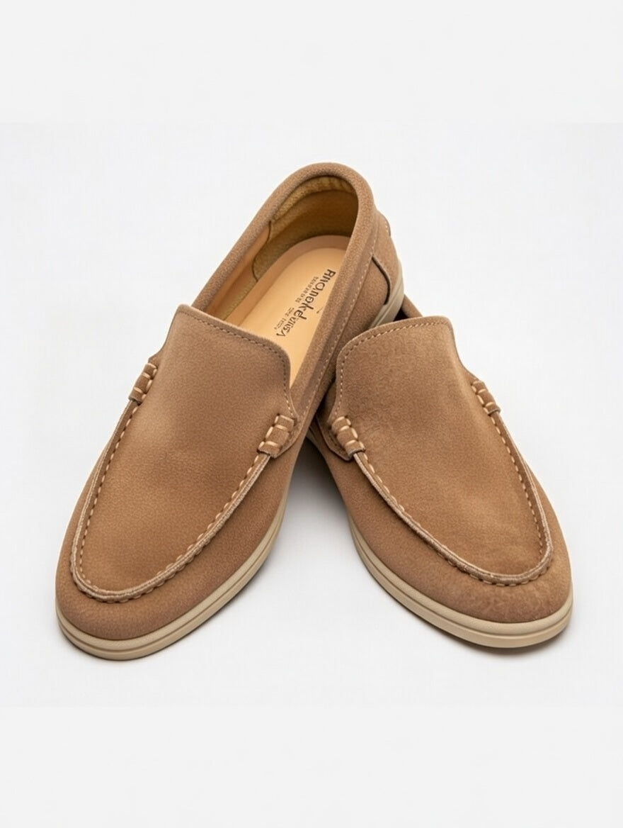 The AS-Lrpa Men's Camel Suede Loafers combine premium suede construction with a sleek design, offering durability and style. Ideal for both casual and formal settings, these loafers provide comfort and support, enhancing overall foot health. Their breathable material ensures ventilation, maintaining optimal foot temperature.

 