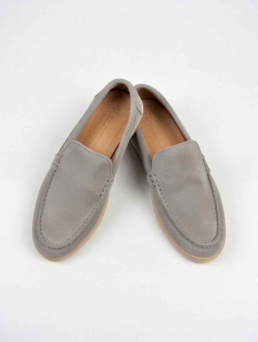 AS - Lrpa"Men’s Grey Suede Loafers