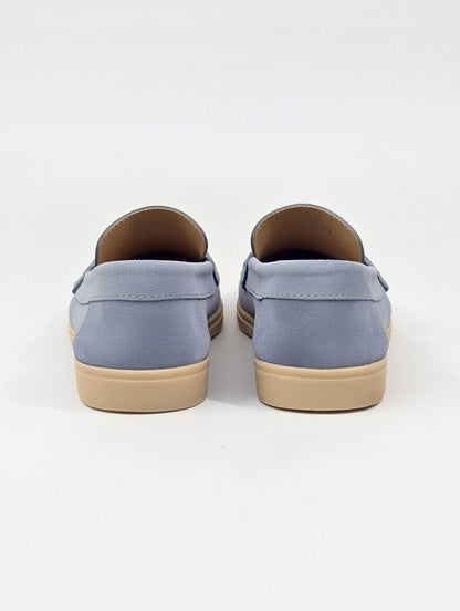 Men’s Blue Suede Loafers – Comfortable Slip-On Casual & Smart Shoes