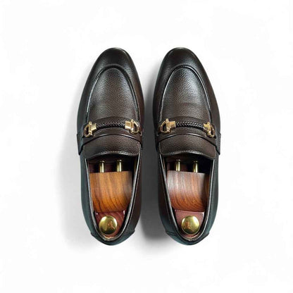 AS - Rabar"Rubber Sole Brown Leather Loafers Men