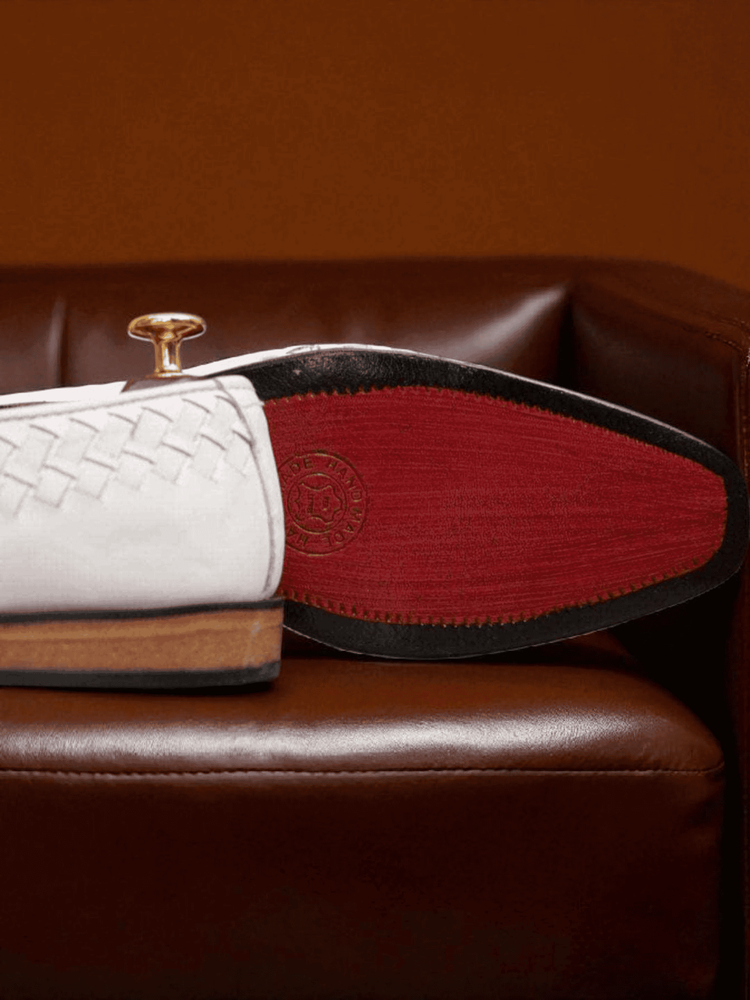 handmade leather loafers, white woven loafers, men’s formal shoes, luxury loafers for men, genuine leather loafers, wedding shoes for men, designer loafers Pakistan