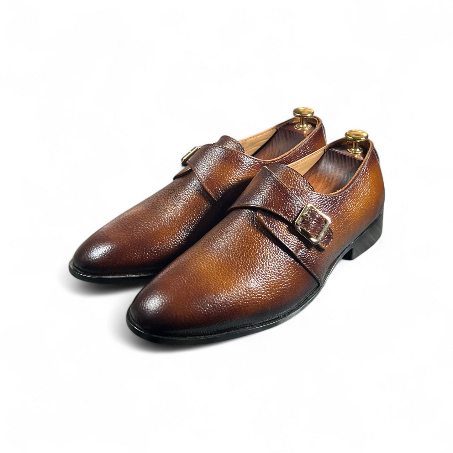 AS - Khab"Men’s Luxury Brown Leather Oxford Dress Shoes
