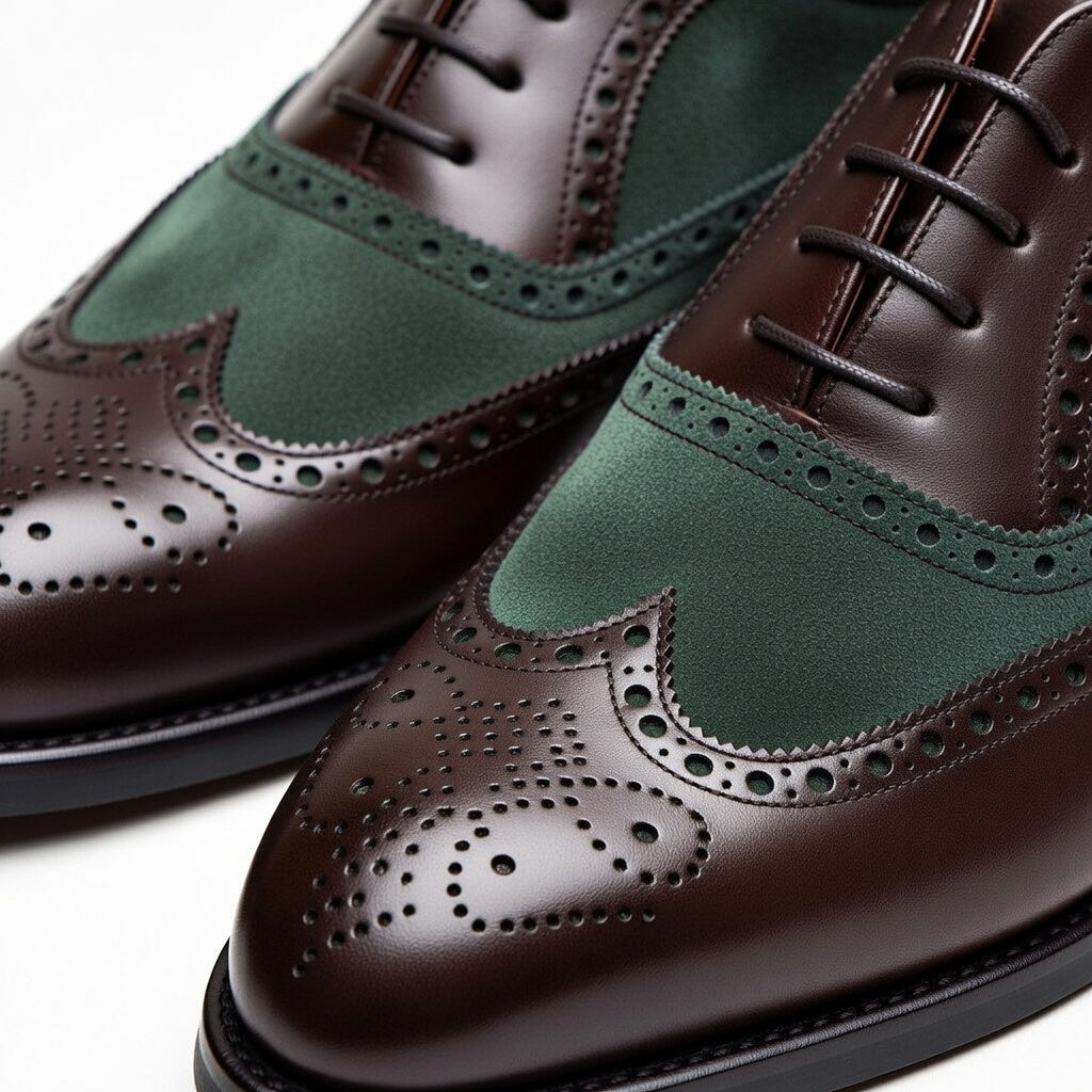 AS - Twot"Men's Two-Tone Brogue Oxford Shoes