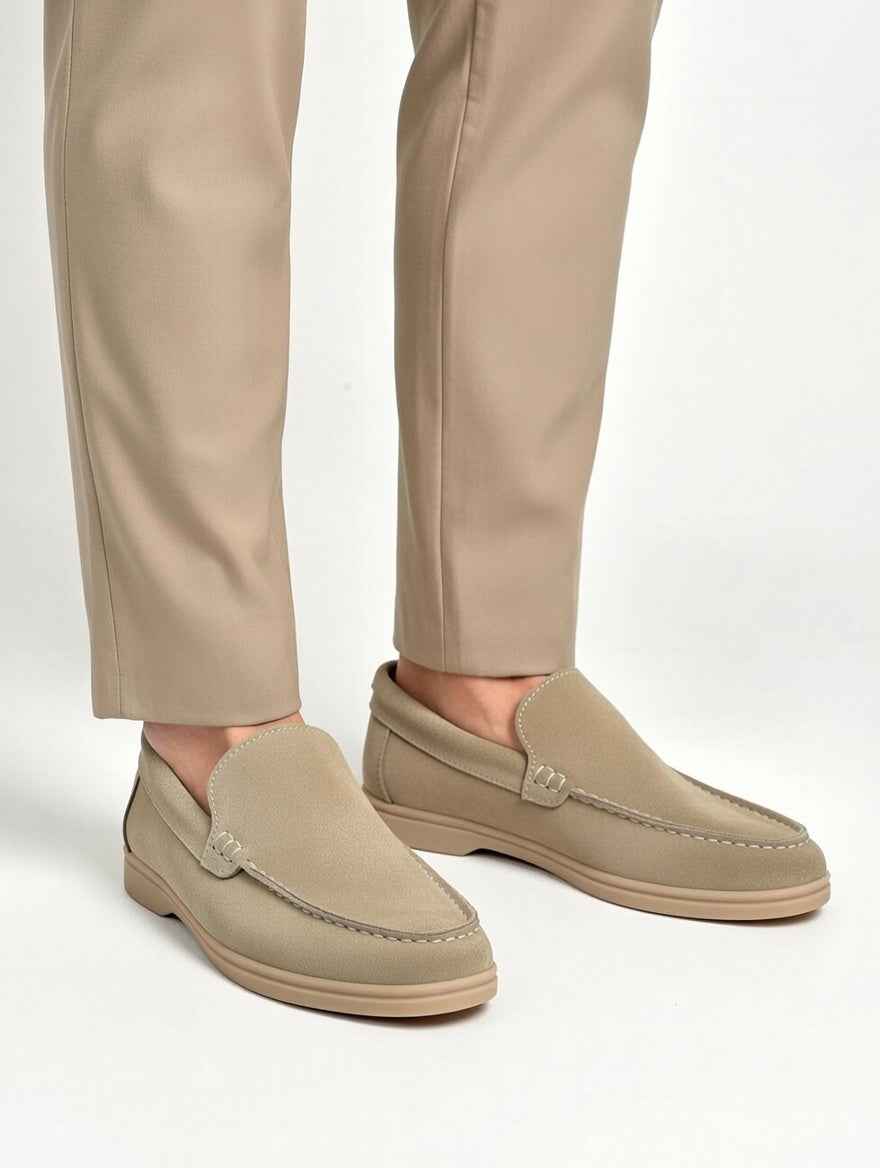 AS - Lrpa"Men’s Beige Suede Loafers