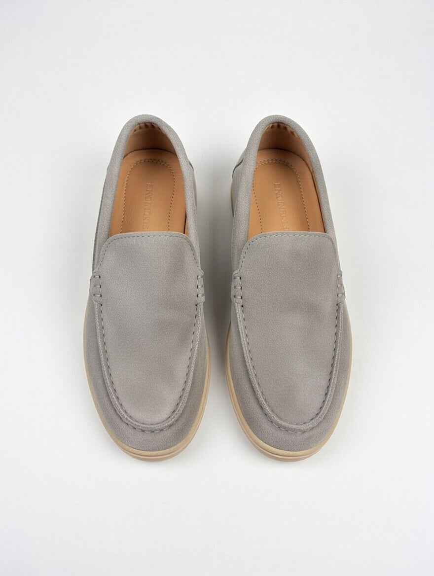 AS - Lrpa"Men’s Grey Suede Loafers