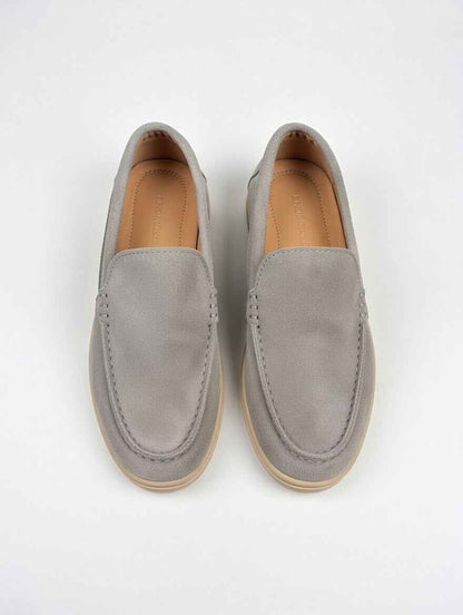 AS - Lrpa"Men’s Grey Suede Loafers