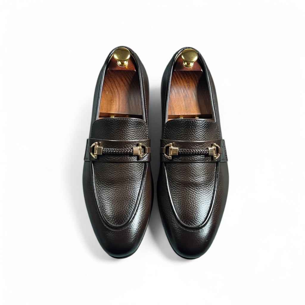 AS - Rabar"Rubber Sole Brown Leather Loafers Men