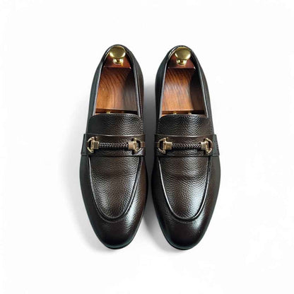 AS - Rabar"Rubber Sole Brown Leather Loafers Men