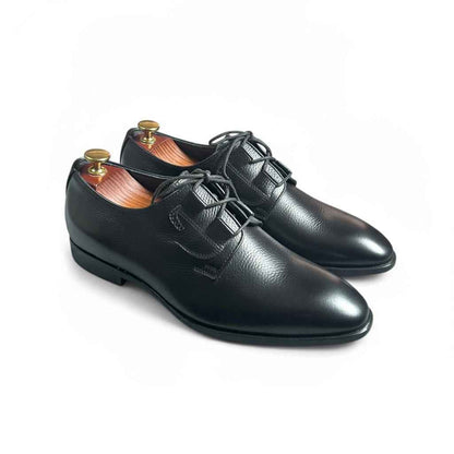 AS - Khab"Men’s Luxury Black Leather Oxford Dress Shoes
