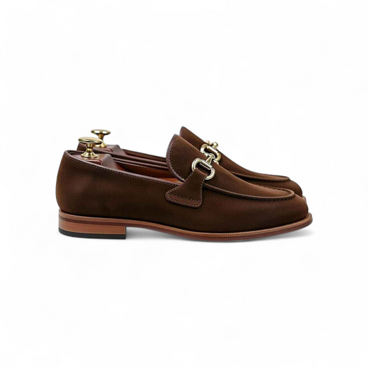 AS - Saubow'Men’s Brown Suede  Loafers