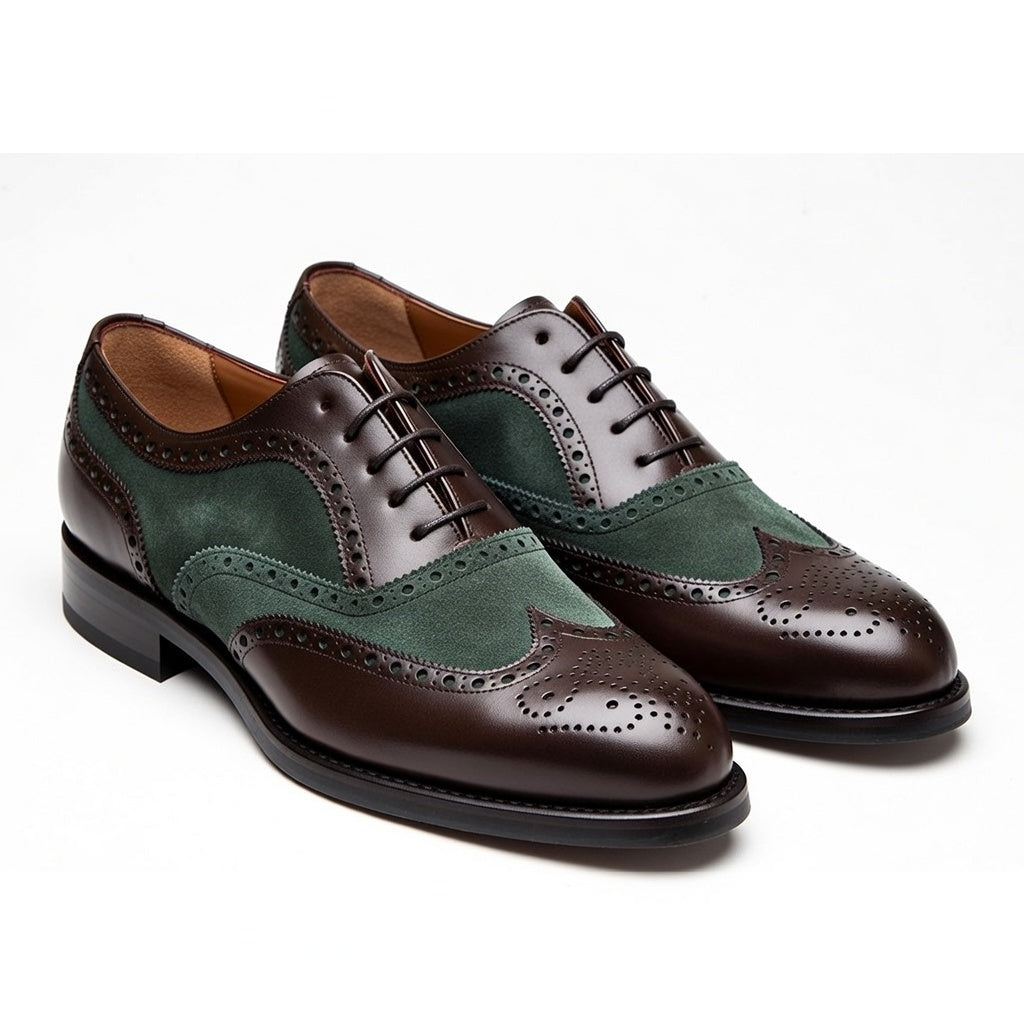 AS - Twot"Men's Two-Tone Brogue Oxford Shoes
