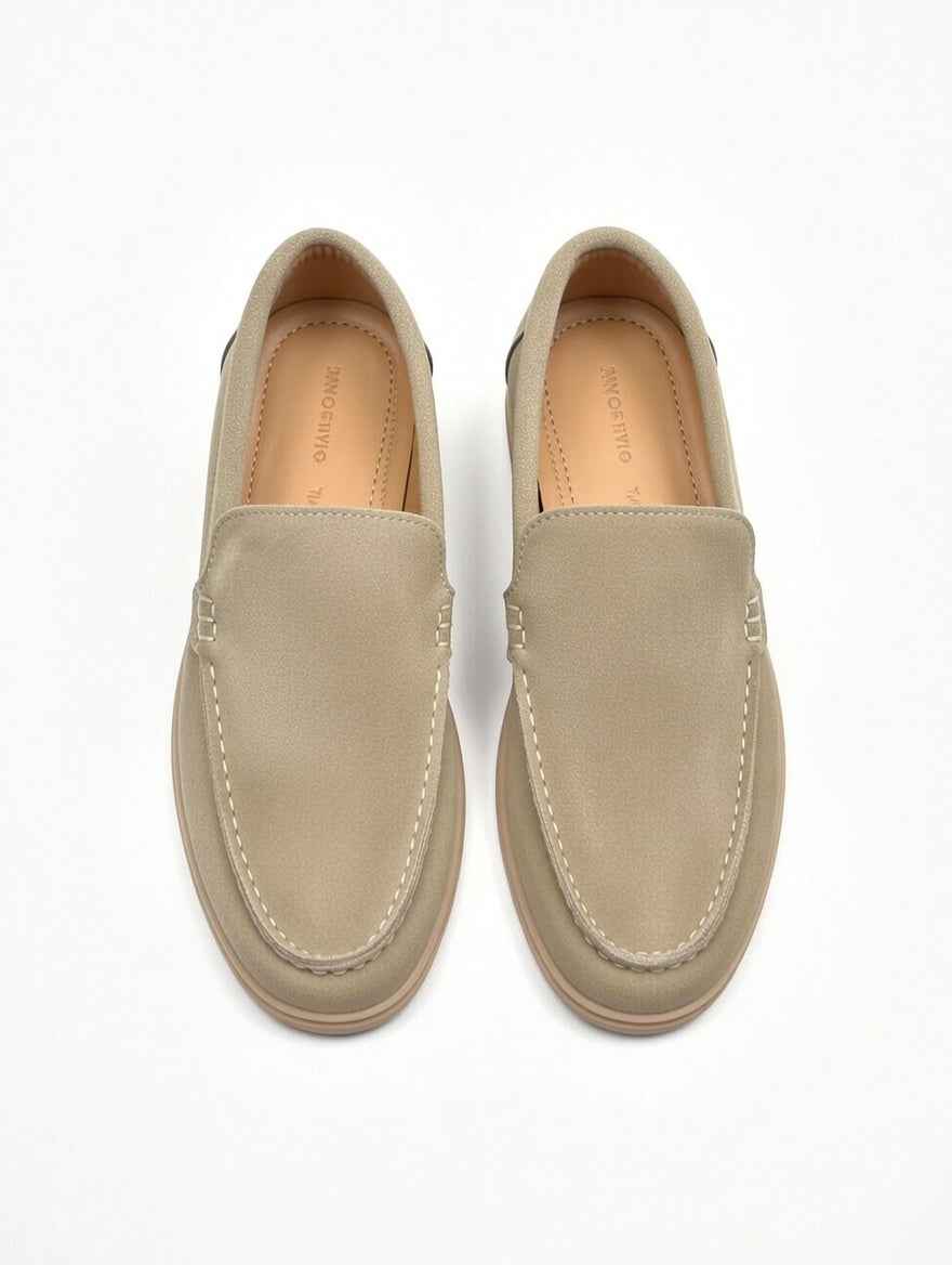 AS - Lrpa"Men’s Beige Suede Loafers