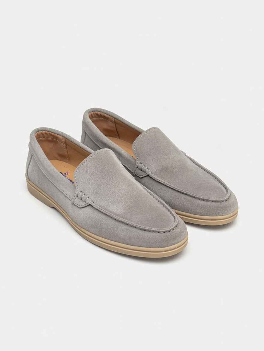 AS - Lrpa"Men’s Grey Suede Loafers