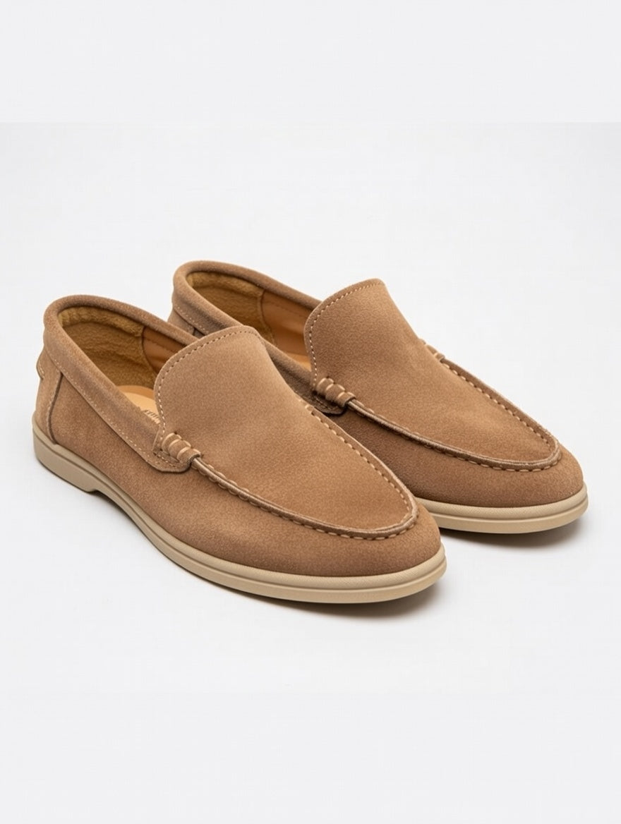 The AS-Lrpa Men's Camel Suede Loafers combine premium suede construction with a sleek design, offering durability and style. Ideal for both casual and formal settings, these loafers provide comfort and support, enhancing overall foot health. Their breathable material ensures ventilation, maintaining optimal foot temperature.

 